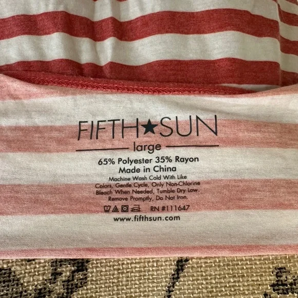 Fifth Sun Women’s Patriotic Tank Top – Size Large - Picture 5 of 5